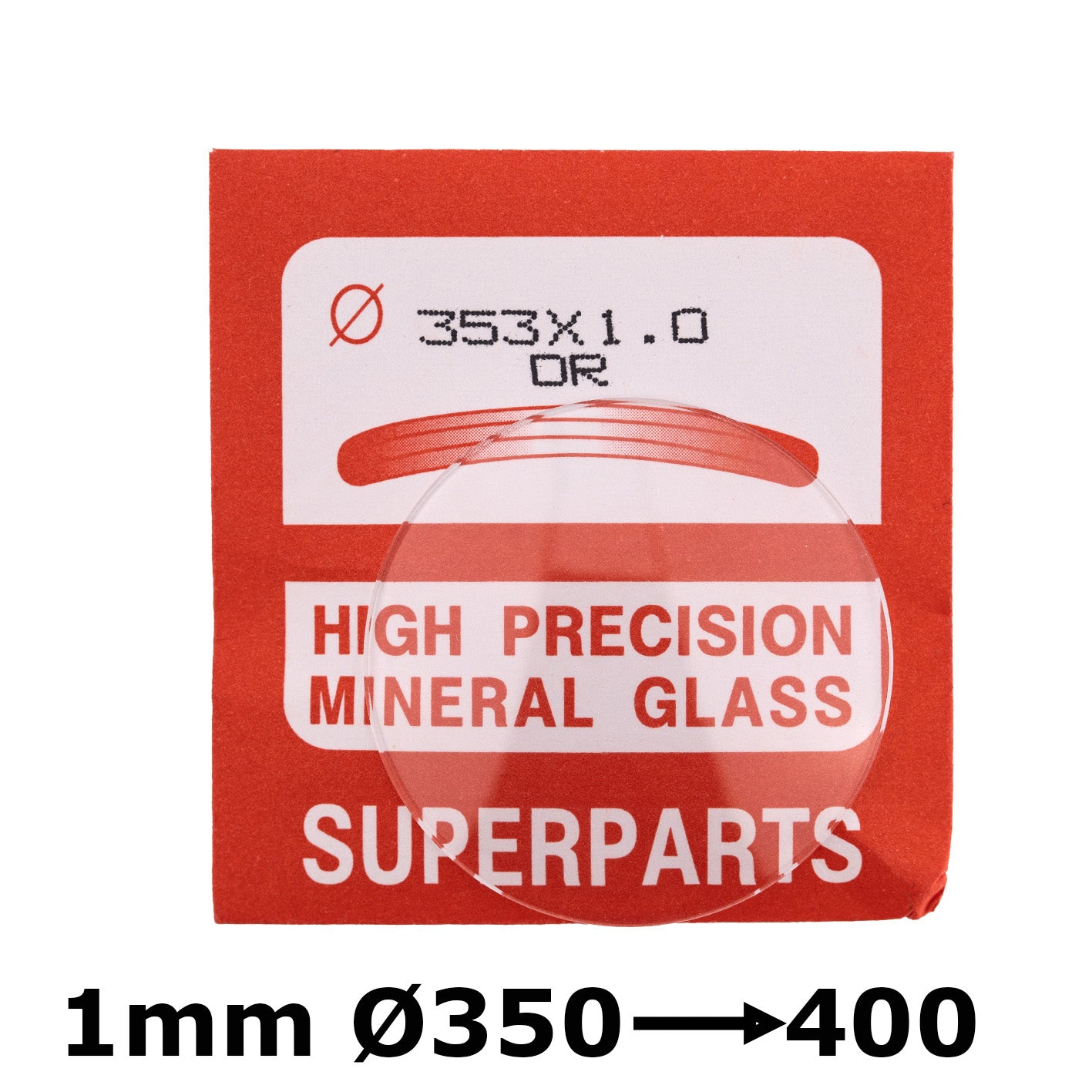 Dome 1.0mm Thickness, dia. 350-400 Mineral Glass
