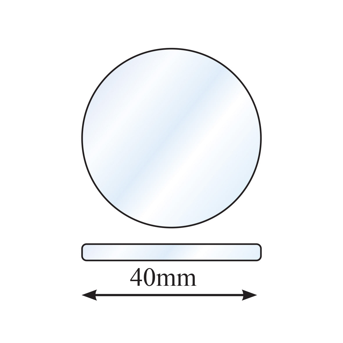 Round Flat Mineral Blanks Kit
