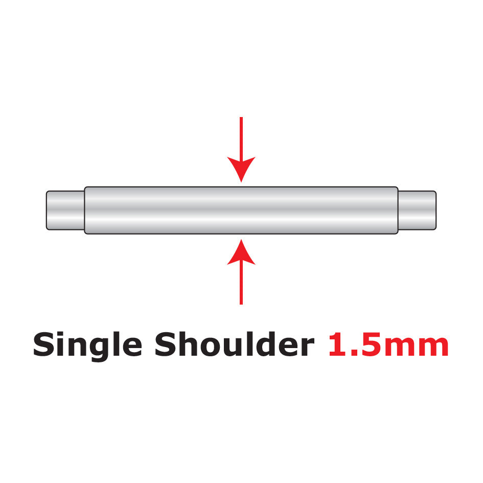 Spring Bars Single shoulder 1.5mm gauge SS15