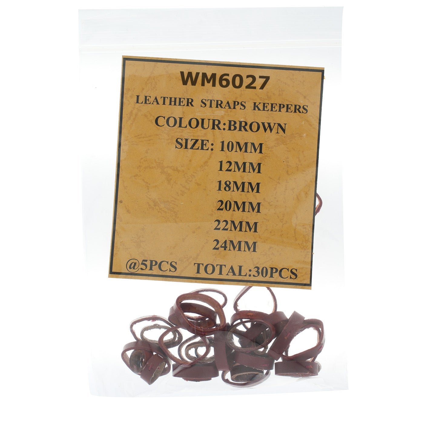 Leather strap keepers
