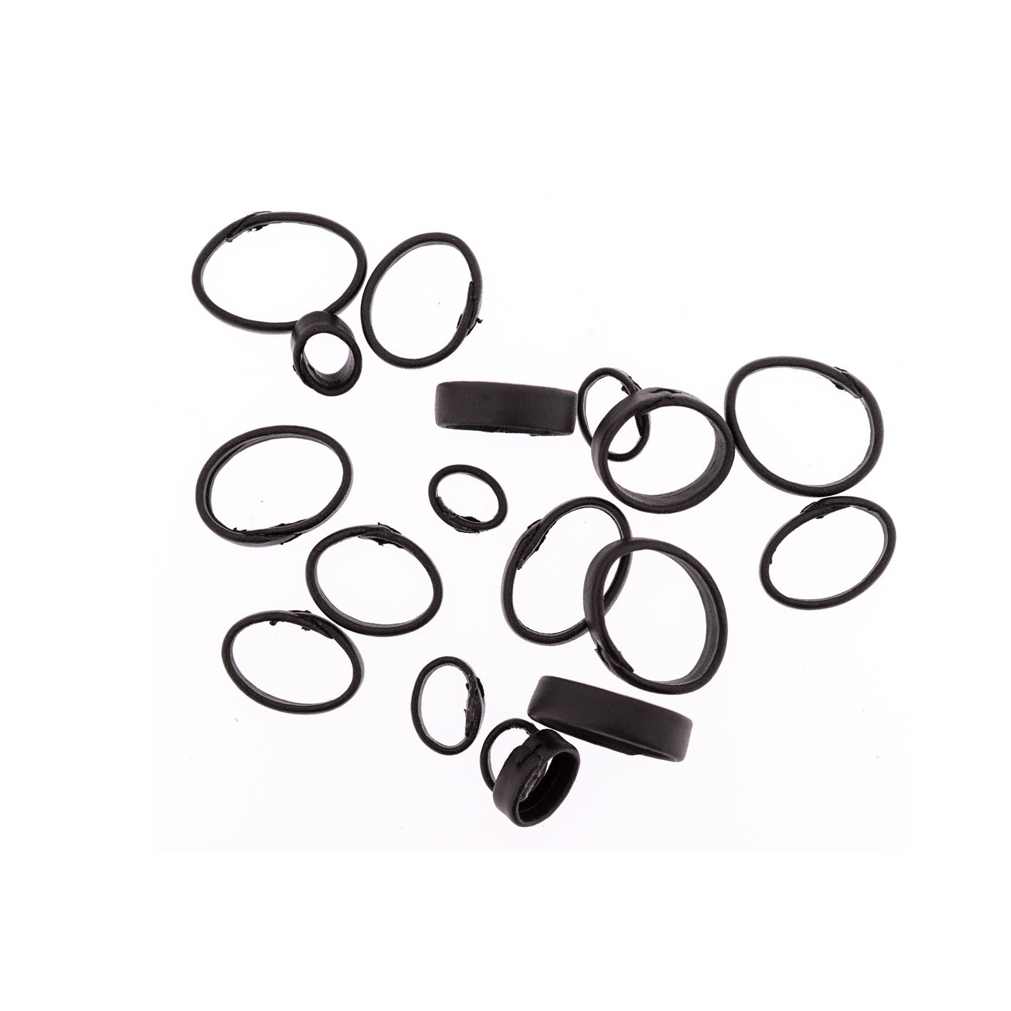 Leather strap keepers(high quality)