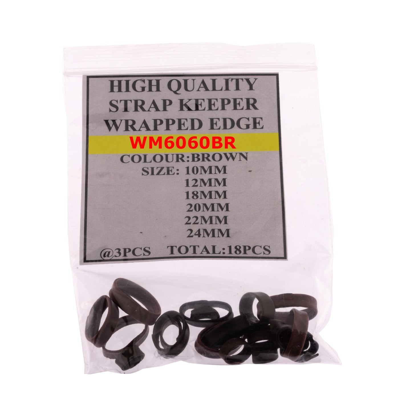Leather strap keepers(high quality)