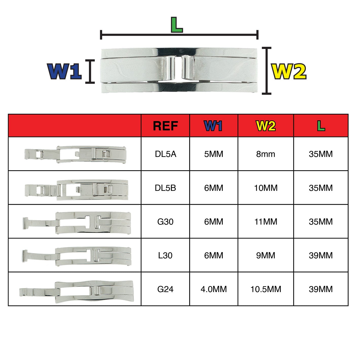 Butterfly buckle WM669