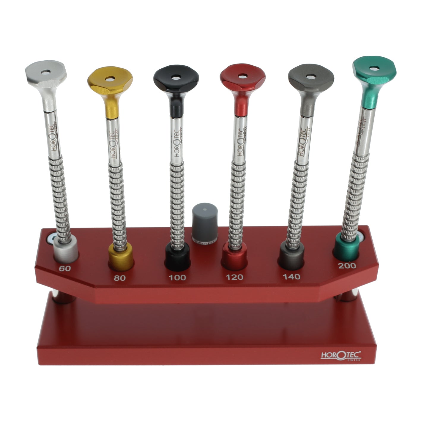 Assortment of watchmaker screwdrivers on stand (6 pieces) WT01.218-D