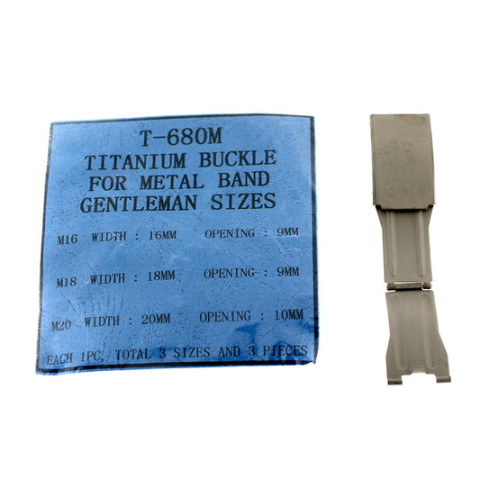 Titanium buckle for metal band WM680