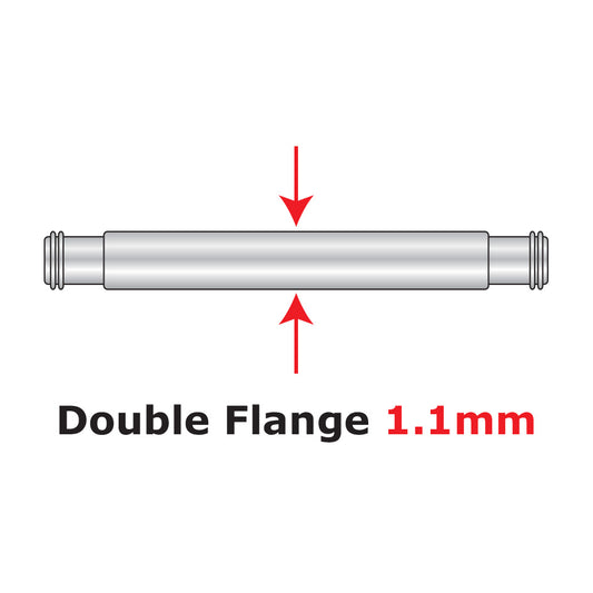 Spring Bars Double Flange 1.1mm gauge