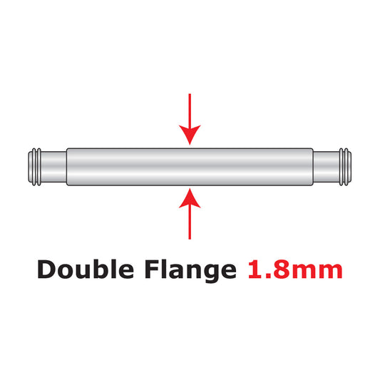 Spring Bars  Double Flange 1.8mm gauge