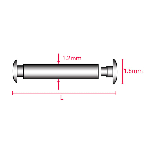 Pressure Pin 1.2mm Big head WMPP12BH